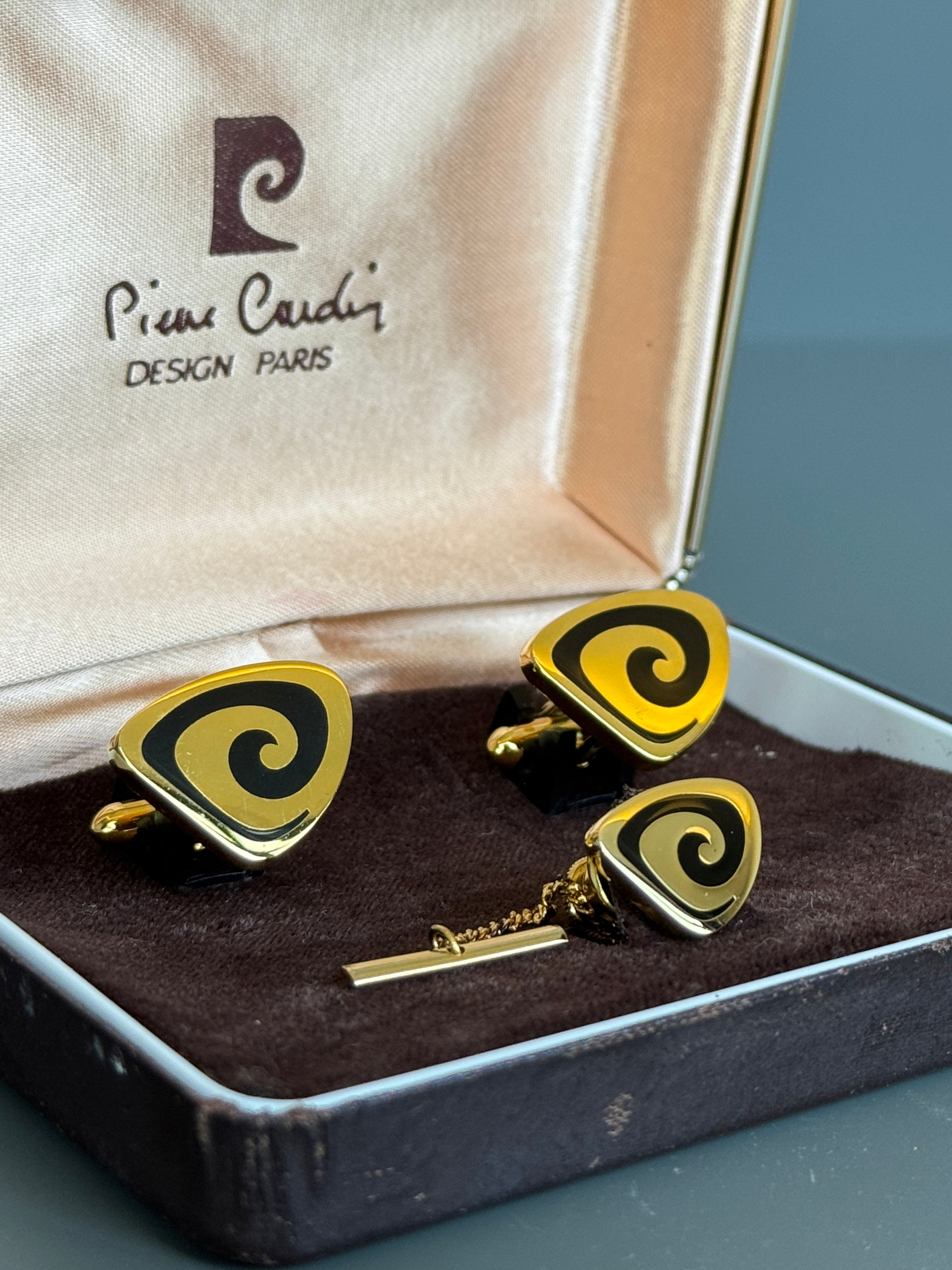 Pierre Cardin Paris Luxury Cufflink &amp; Tie Pin - Stylish Men's Accessory
