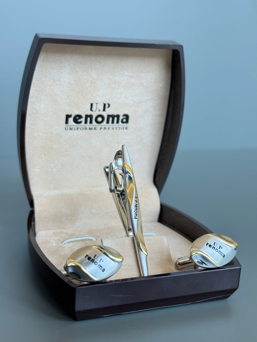 UP Renoma Tie Pin and Cufflink Set - Stylish Men's Accessories