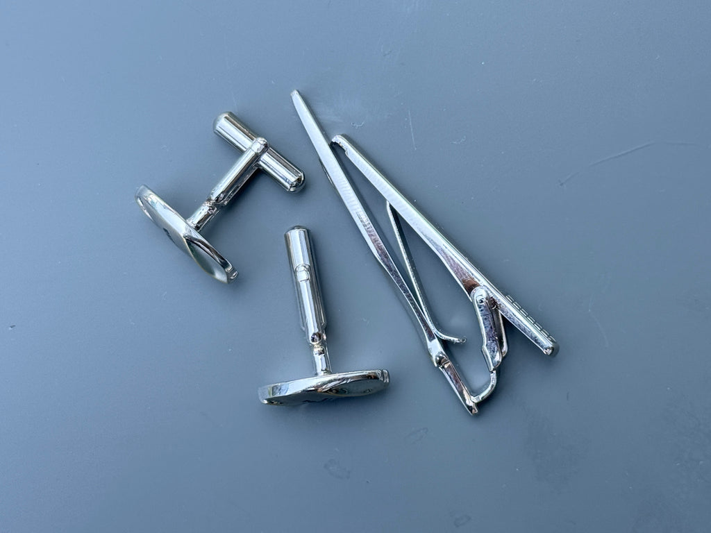 UP Renoma Tie Pin and Cufflink Set - Stylish Men's Accessories