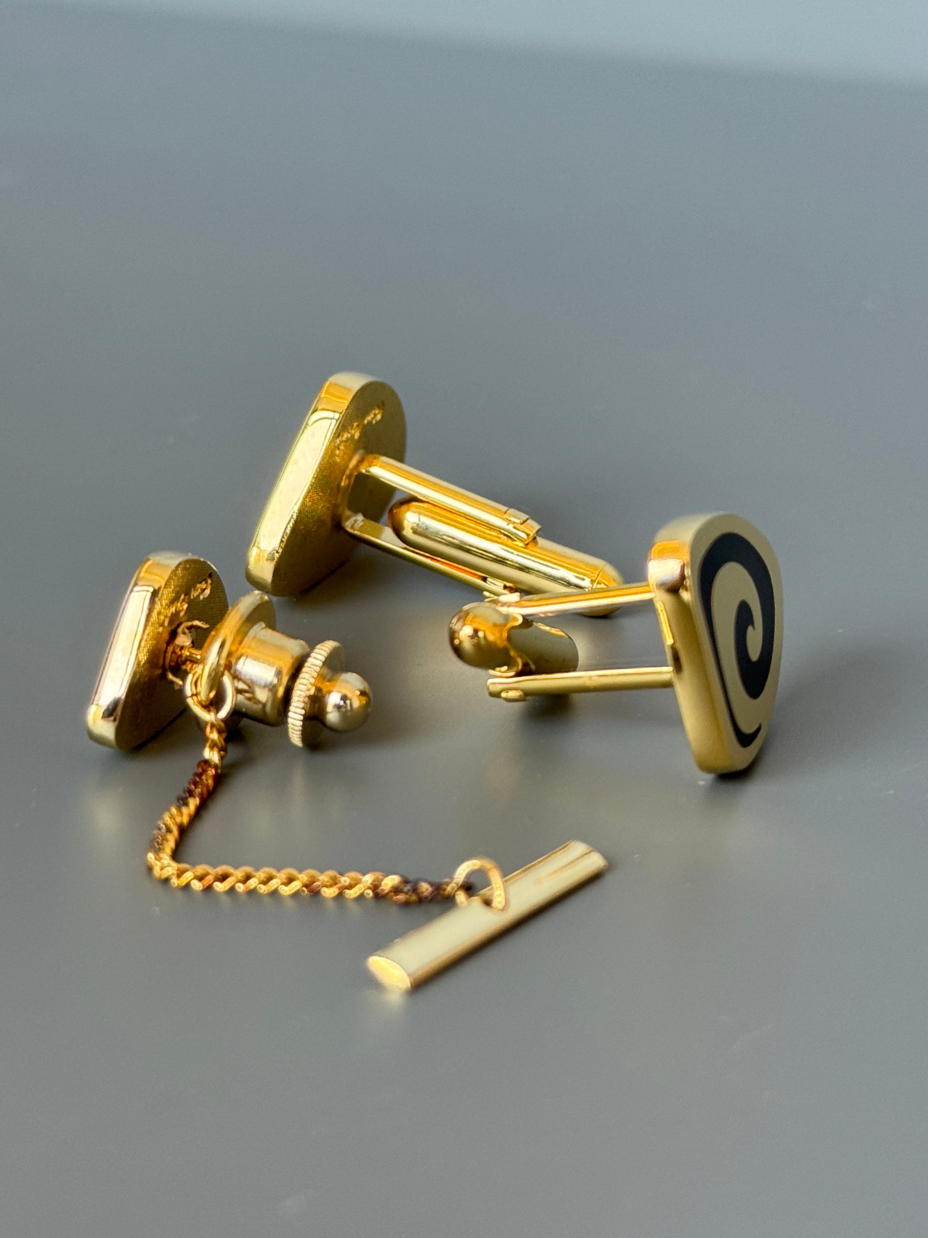 Pierre Cardin Paris Luxury Cufflink &amp; Tie Pin - Stylish Men's Accessory