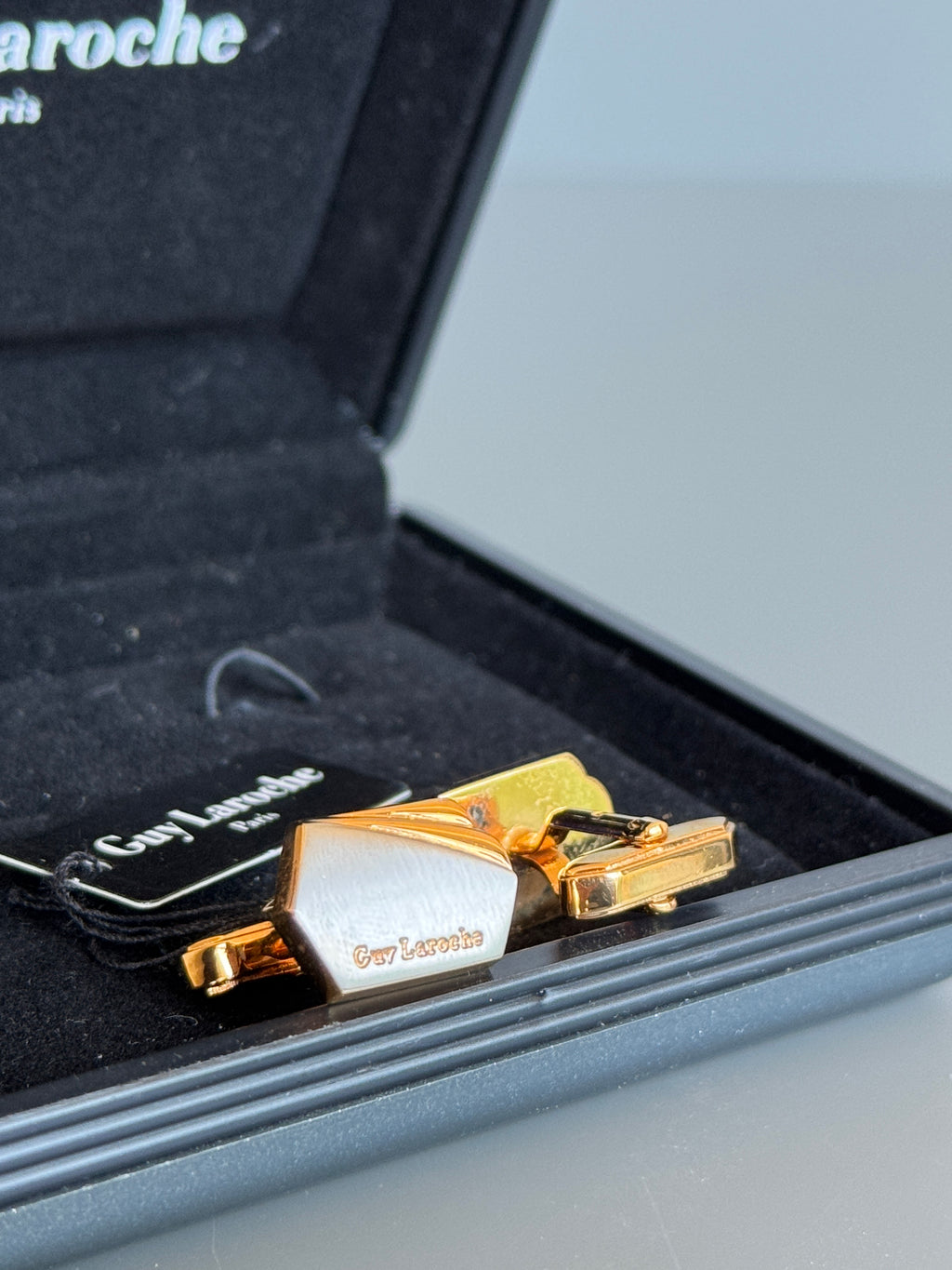 Guy Laroche Geometric Cufflinks - French Design Elegance