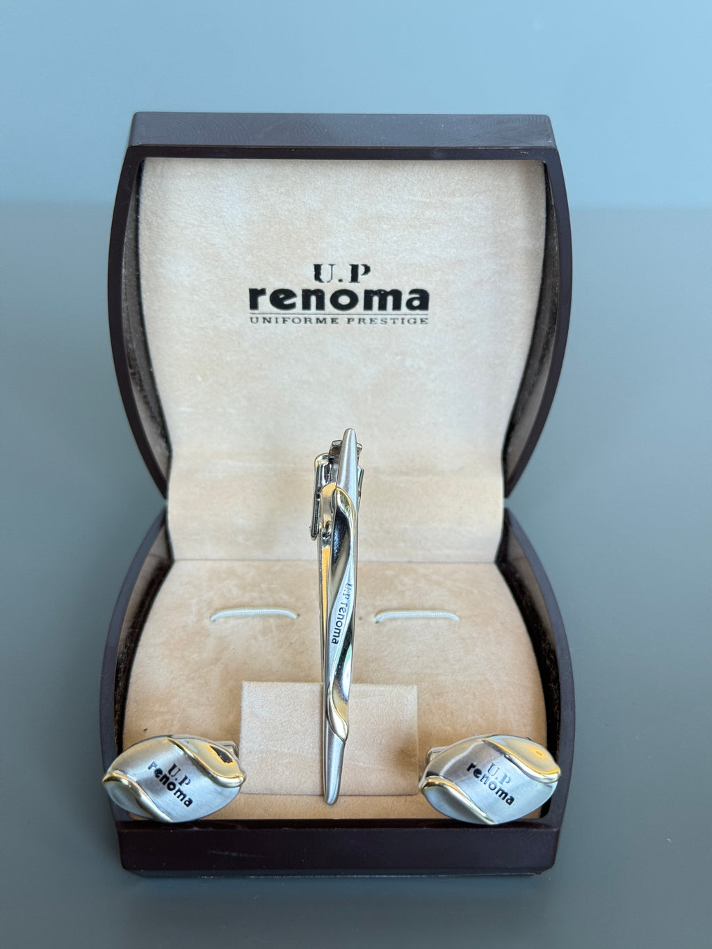 UP Renoma Tie Pin and Cufflink Set - Stylish Men's Accessories