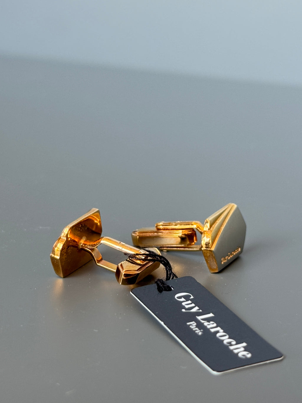 Guy Laroche Geometric Cufflinks - French Design Elegance
