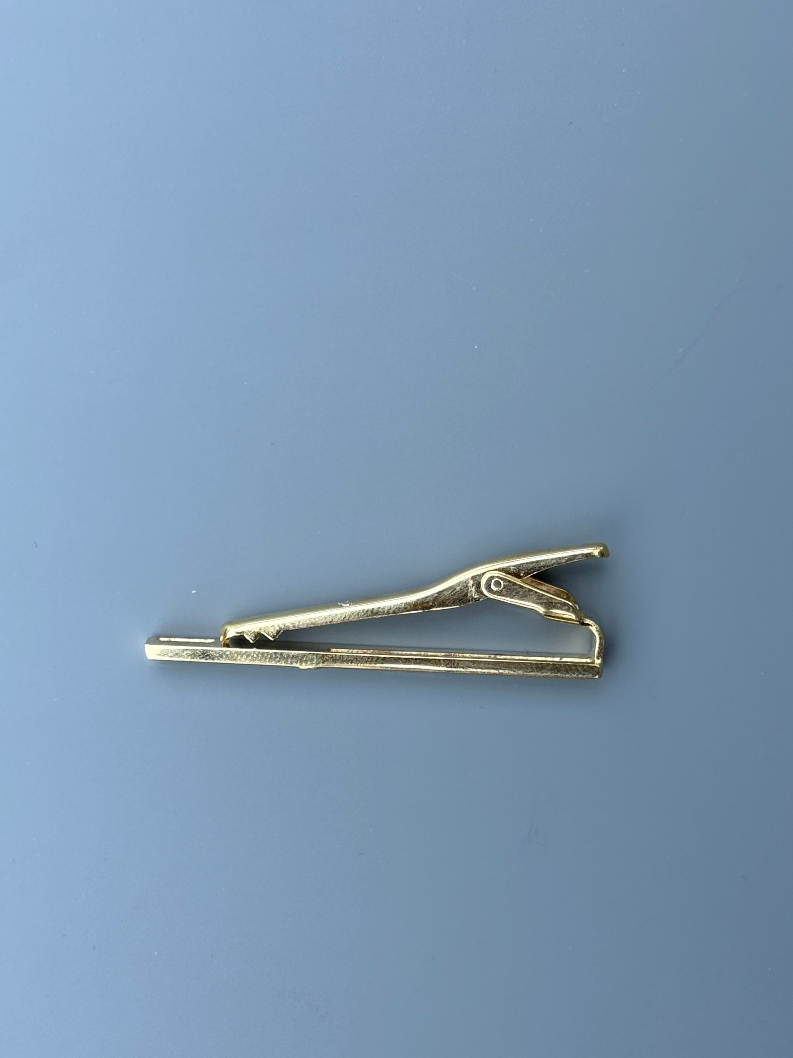 Yves Saint Laurent (YSL) Men's Tie Pin – Gold Plated Luxury Accessory